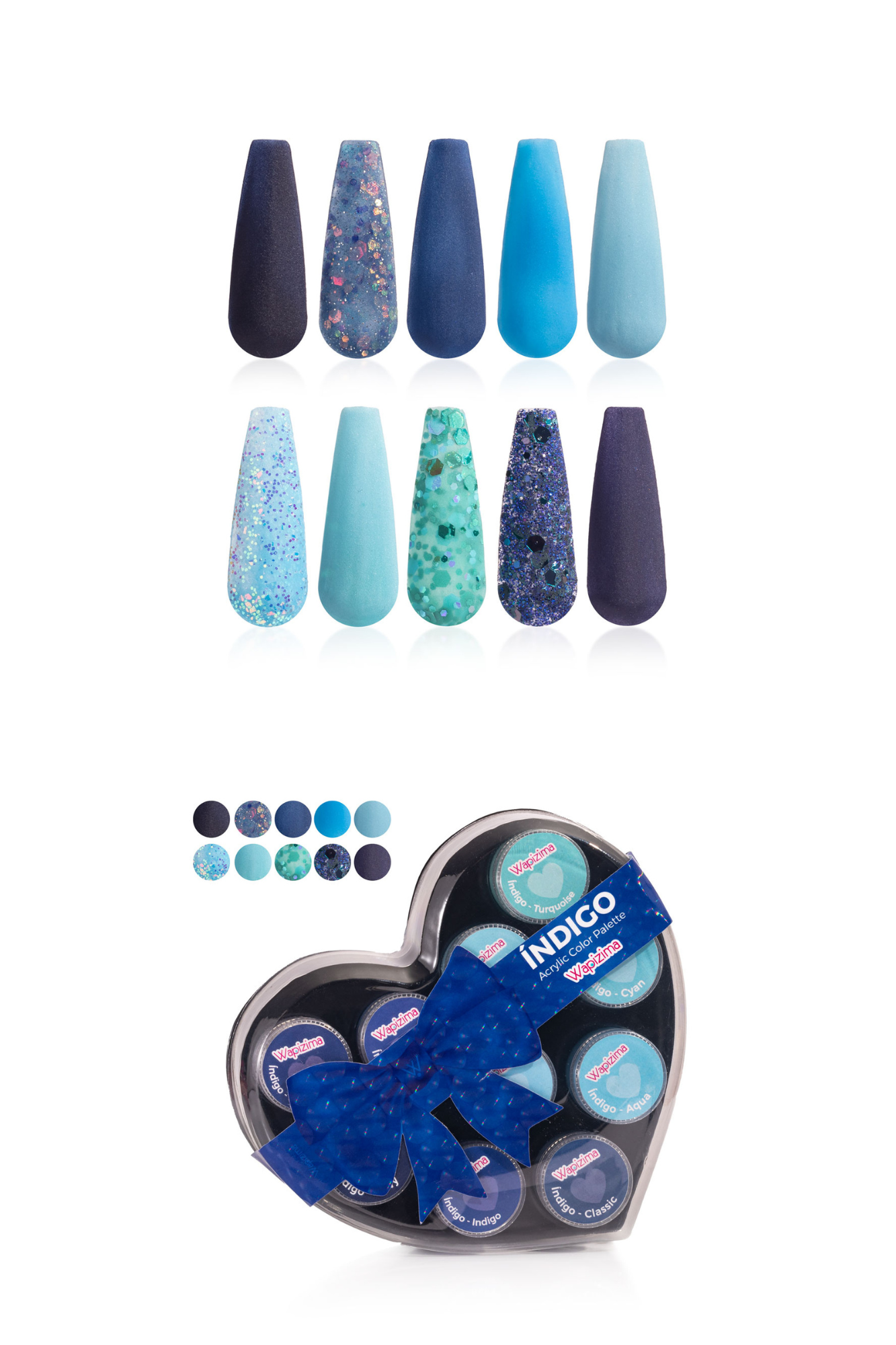 Estuche Corazon Indigo