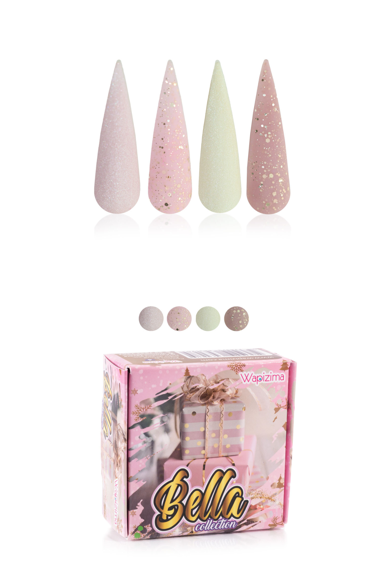 Colecciones Acrílicas Clásicas 4 piezas ($70)