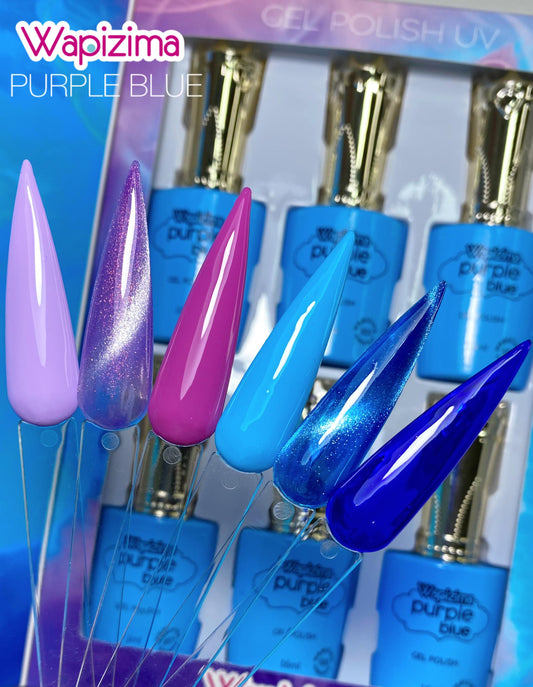 W. Gama Gel Polish 6 PZAS Purple Blue