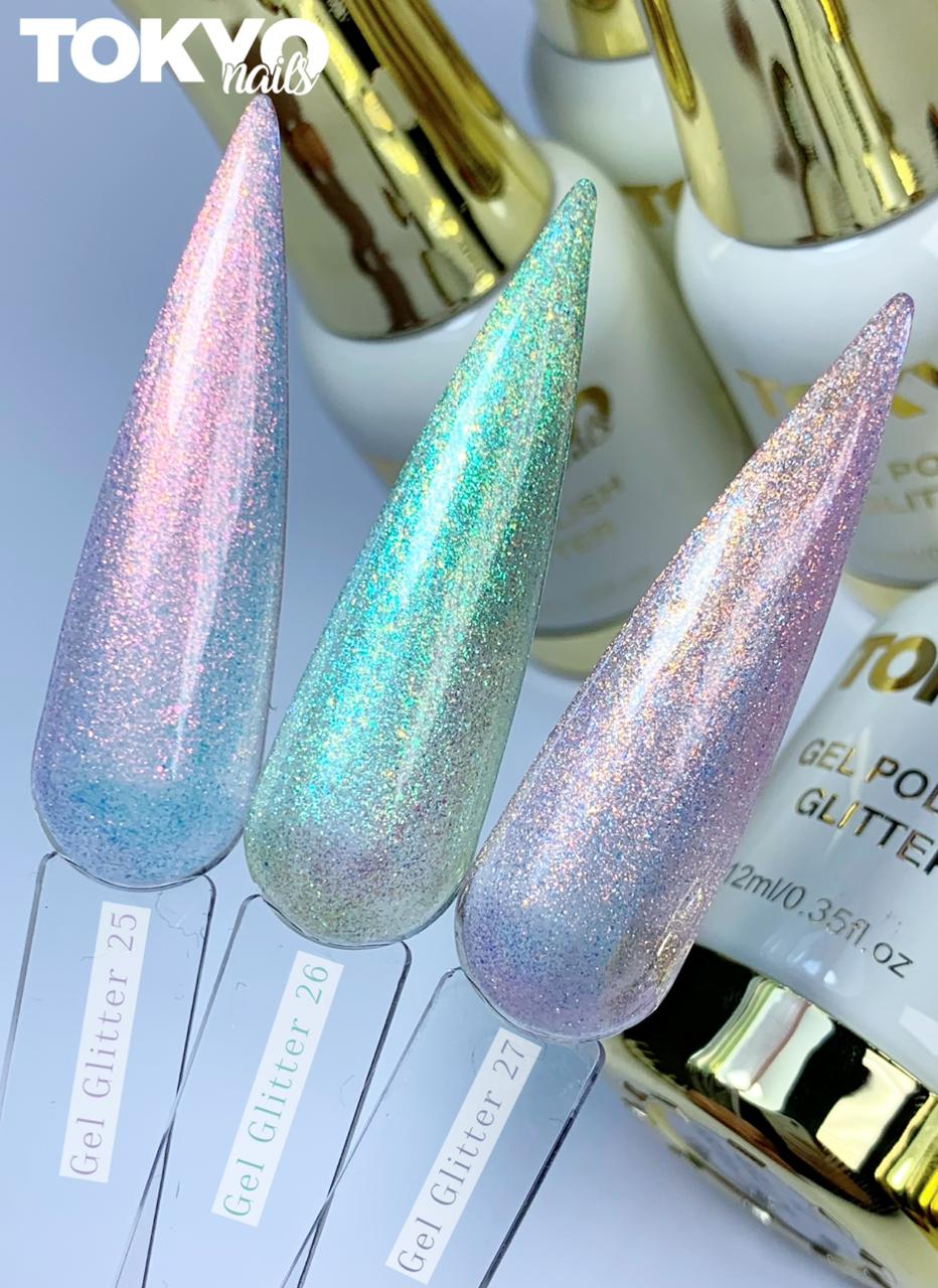 Geles Individuales Purpurina Tokio