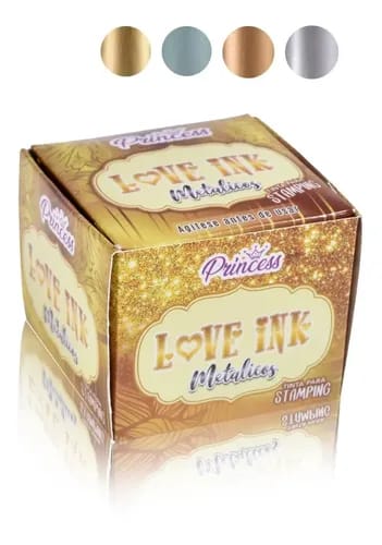 P.KIT DE TINTAS LOVE INK METALICOS