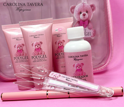 Kit Polygel Carolina Tavera (Cristal)