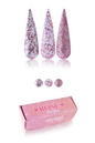 Colecciones Acrílicas y Glitter  3 piezas