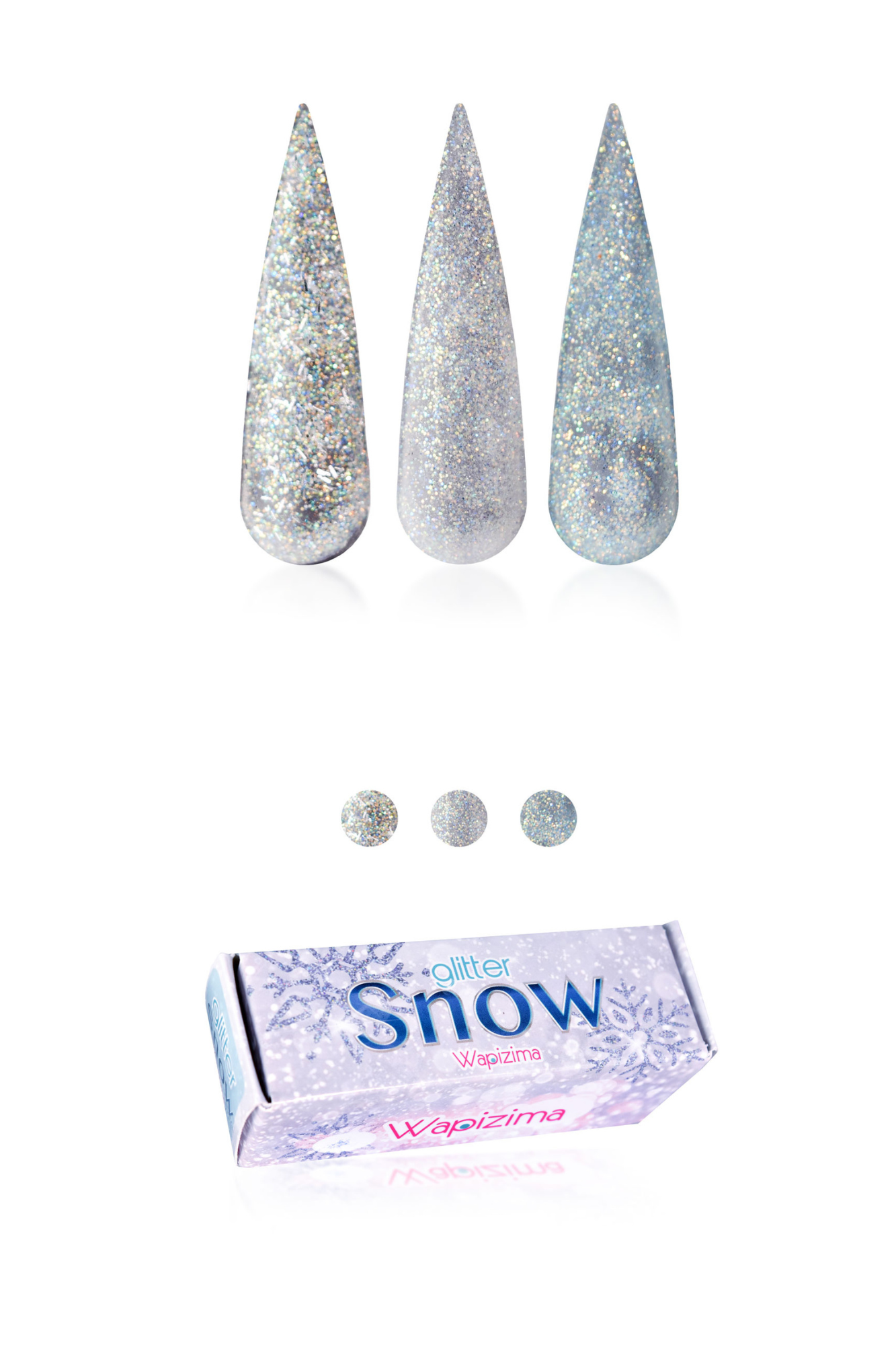 Colecciones Acrílicas y Glitter  3 piezas