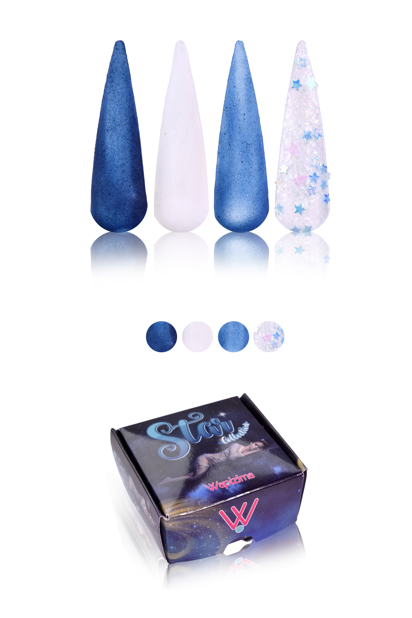 Colecciones Acrílicas Clásicas 4 piezas ($70)