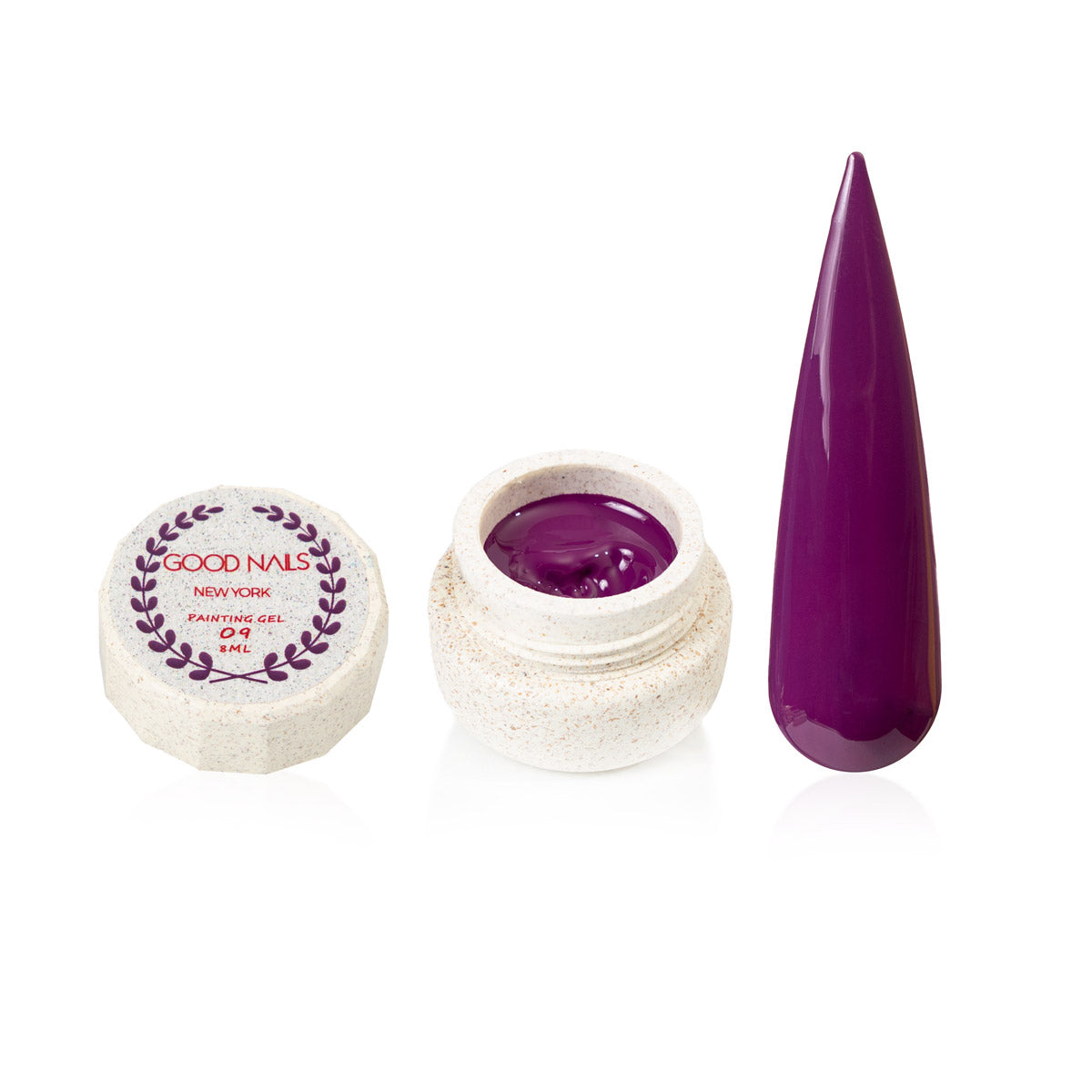 Gel Painting Morado Good Nails