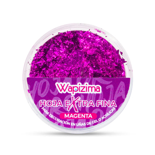 DECO HOJA EXTRA FINA MAGENTA WAPIZIMA