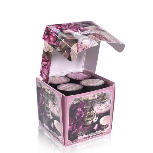 W.COLECCION SUEÑOS ROSAS   8 PZAS