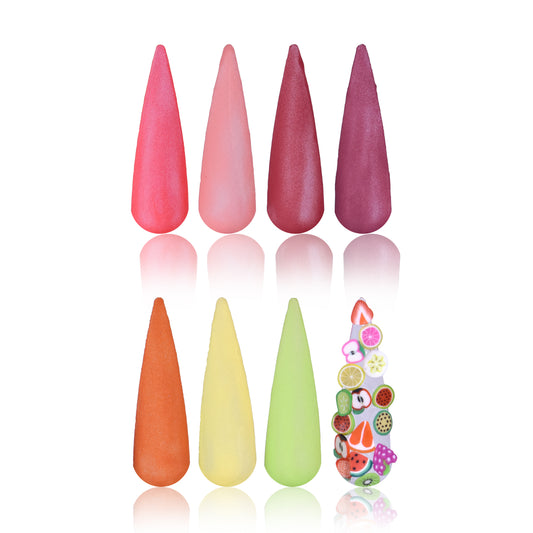 W.COLECCION FIMO FRUITS  8 PZAS